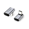 Tech-Protect Ultraboost AA02 Angle Adapter Type-C Grey - zdjęcie