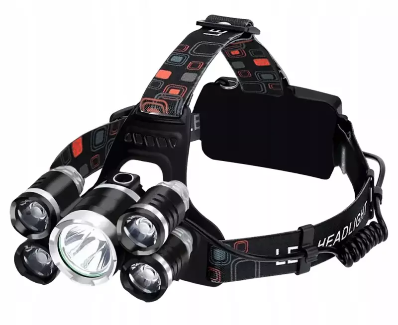 Latarka czołowa 5 x LED T6 CREE Latarka czołowa 5 x LED T6 CREE