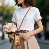 Tech-Protect C10S Rope Crossbody & Wrist ORANGE/TITANIUM, zdjęcie 6