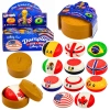 Gniotek Pierożek Dumpling Pieróg z Flagami Pachnący Piankowy Pudełko 8.5 cm - zdjęcie