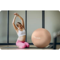 Piłka ciążowa do aerobiku 65 cm NS-951 beżowa, zdjęcie 7