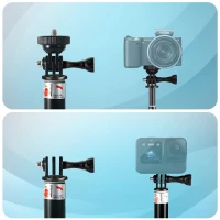 Tech-Protect GA100 Monopad & Selfie Stick Gopro / Dji Black, zdjęcie 2