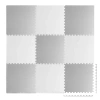 Duża mata piankowa puzzle biało-szara Ricokids 180x180cm 9szt - zdjęcie