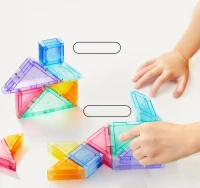 Klocki magnetyczne Tangram 3D z klepsydrą (7 elementów), zdjęcie 5