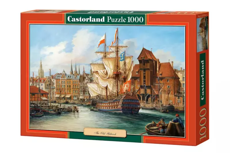 Puzzle 1000 elementów. Statek w porcie, Gdańsk Puzzle 1000 elementów. Statek w porcie, Gdańsk