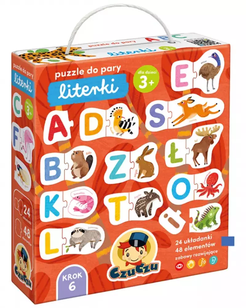 Puzzle CzuCzu do pary. Literki 3+ Puzzle CzuCzu do pary. Literki 3+