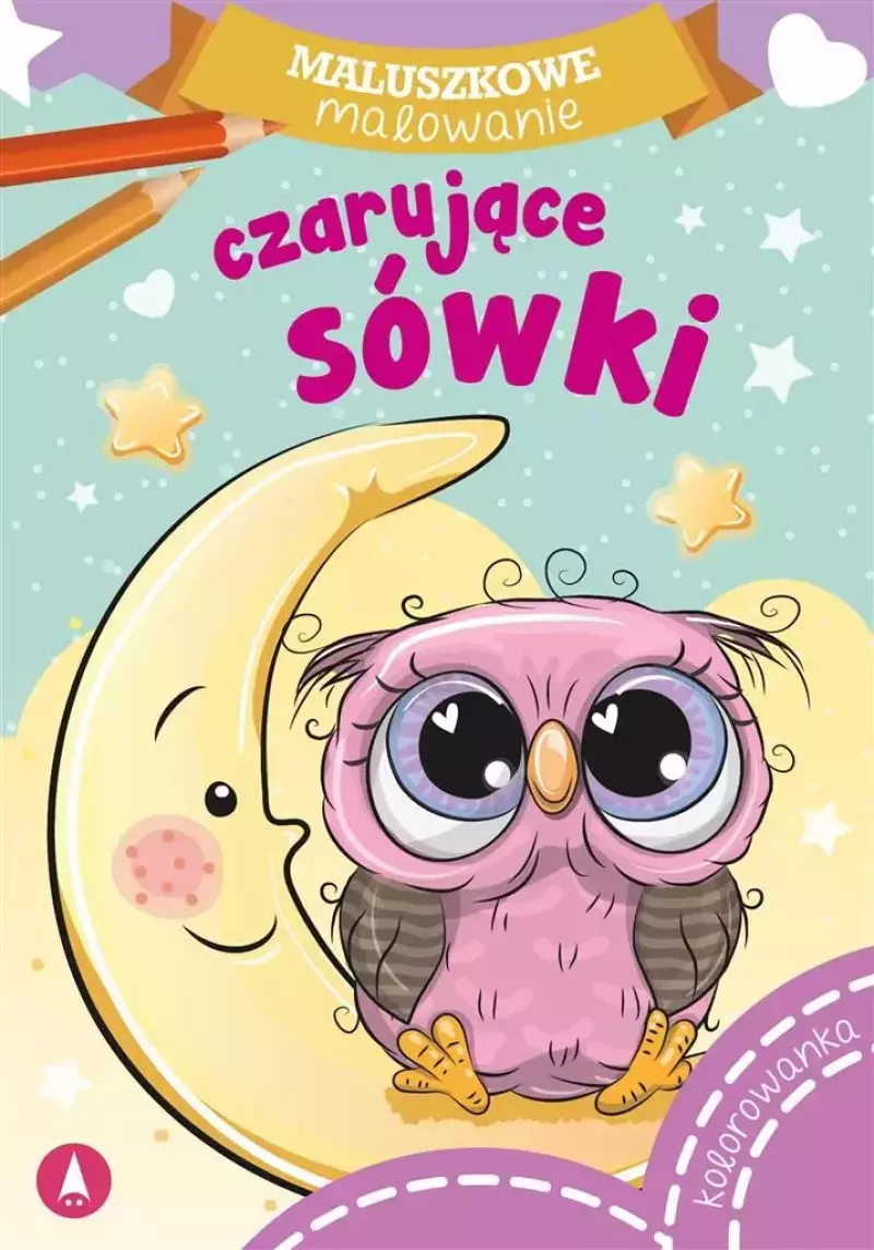 Maluszkowe malowanie. Czarujące sówki Maluszkowe malowanie. Czarujące sówki