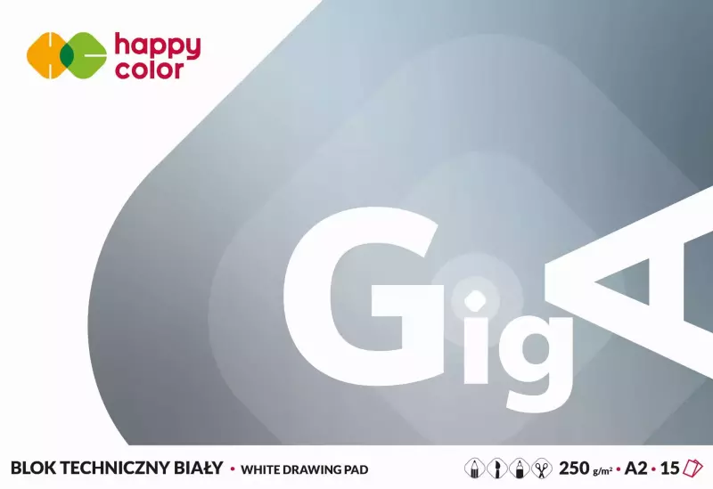Blok techniczny A2 Happy Color Blok techniczny A2 Happy Color