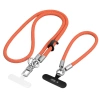 Tech-Protect C10S Rope Crossbody & Wrist ORANGE/TITANIUM - zdjęcie