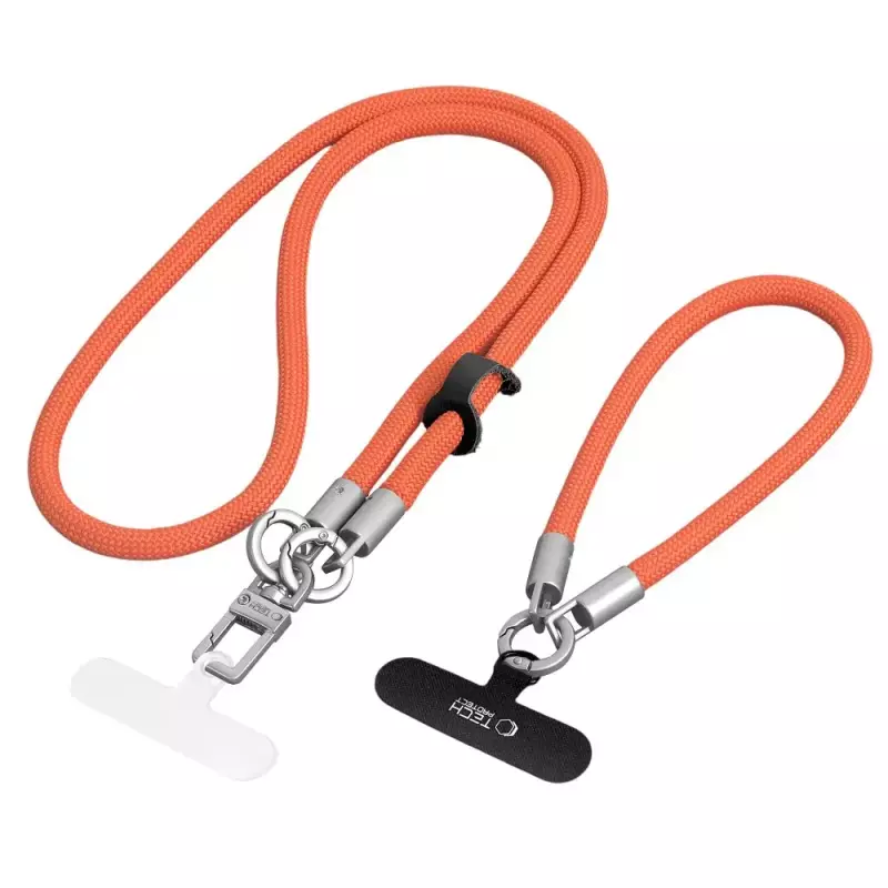 Tech-Protect C10S Rope Crossbody & Wrist ORANGE/TITANIUM Tech-Protect C10S Rope Crossbody & Wrist ORANGE/TITANIUM
