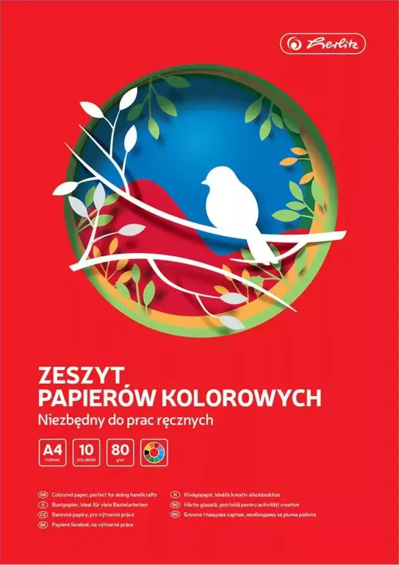 Papier kolorowy A4 10 kartek Papier kolorowy A4 10 kartek