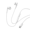 Słuchawki Baseus Encok CZ19 z USB-C przewodowe douszne - białe - zdjęcie