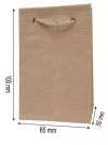 Torebka ozdobna 10 x 6.5 cm, kraftowa - zdjęcie