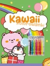 Kawaii kolorowanki zielona - zdjęcie