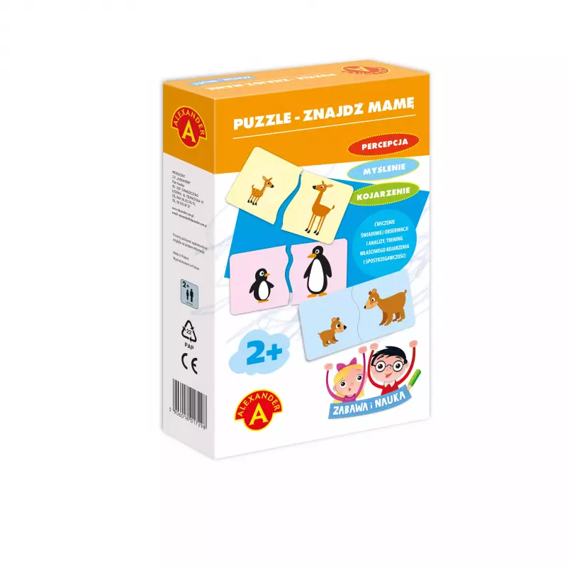 Puzzle 48 elementów. Znajdź mamę Puzzle 48 elementów. Znajdź mamę
