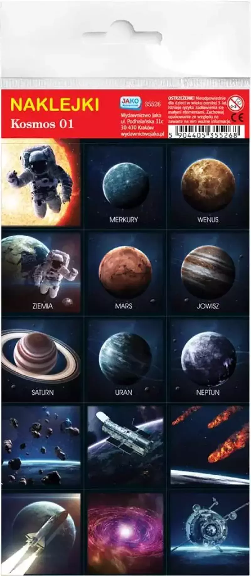 Naklejki. Kosmos Naklejki. Kosmos
