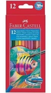 Kredki Rybka z pędzelkiem 12 kolorów FABER CASTELL - zdjęcie