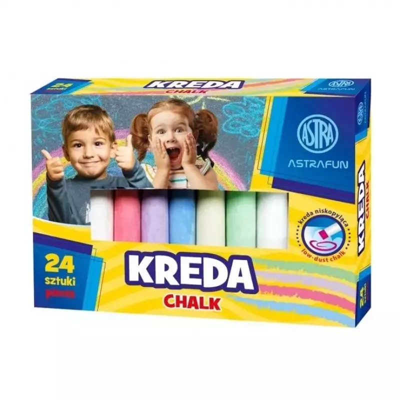 Kreda tablicowa Fun 24szt ASTRA Kreda tablicowa Fun 24szt ASTRA