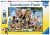 Puzzle 300 elementów. Afrykańscy przyjaciele - zdjęcie