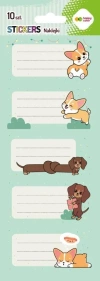 Naklejki na zeszyty Corgi Team 86x255 HAPPY COLOR - zdjęcie