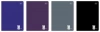 Zeszyt A5 96 kartek w kratkę One Color, mix - zdjęcie