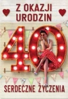 Kartka okolicznościowa Urodziny duża 40 TDF24 - zdjęcie