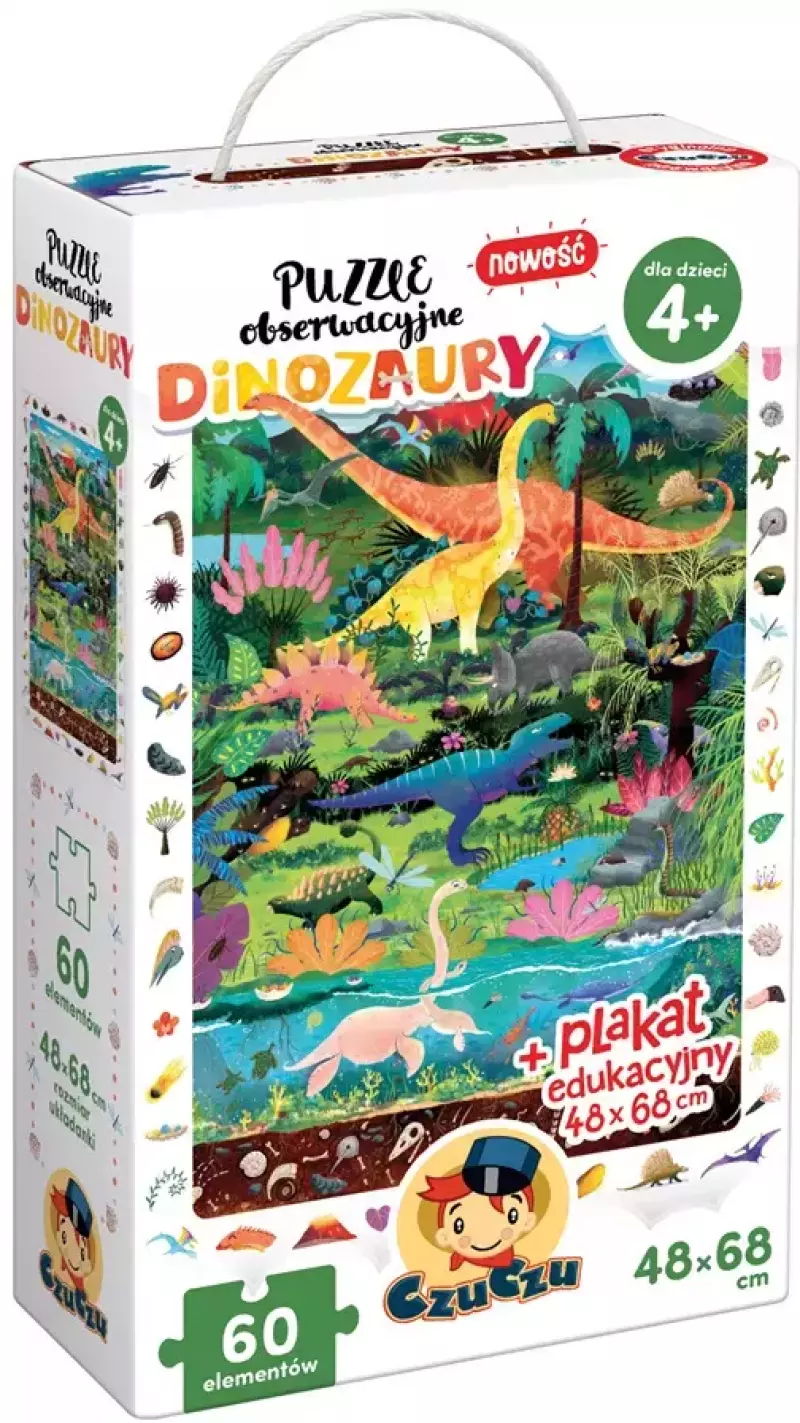 CzuCzu. Puzzle obserwacyjne. Dinozaury CzuCzu. Puzzle obserwacyjne. Dinozaury