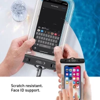 Tech-Protect UWC7 Universal Waterproof Case 6.9 Inch BLACK/ORANGE, zdjęcie 2