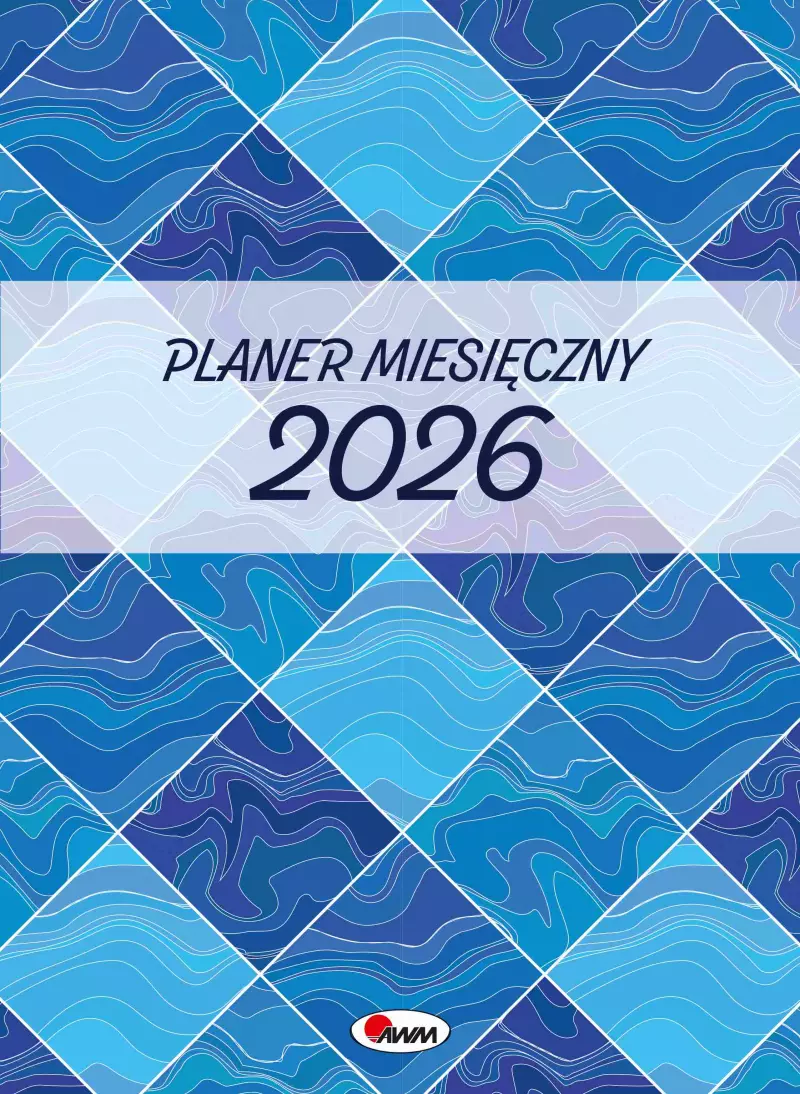 Kalendarz 2026 planer miesięczny A4 Kwadraty Kalendarz 2026 planer miesięczny A4 Kwadraty