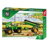 Klocki Blocki MyFarm Traktor z przyczepą - zdjęcie