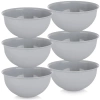 Miseczki plastikowe szare SANDY 13 cm, 500 ml 6 szt. - zdjęcie
