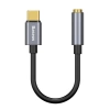 Adapter Baseus L54 do słuchawek USB-C / mini jack 3.5mm DAC 24 bit 48 KHz - szary - zdjęcie