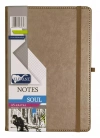 Notes Soul A5 192 strony w kratkę, szary - zdjęcie