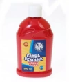 Farba szkolna 500 ml, ciemnoczerwona - zdjęcie