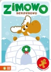 Zimowo reniferowo. Kolorowanki z naklejkami - zdjęcie
