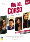 Via del Corso A2. Corso di italiano per stranieri + 2 CD + DVD. Libro dello studente ed esercizi. Edizione per insegnanti. - zdjęcie