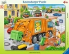 Puzzle ramkowe 35 elementów. Śmieciarka - zdjęcie