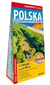 Polska. Laminowana mapa samochodowa, 1:750 000 - zdjęcie