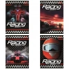 Zeszyt A4 32 kartki linia dwukolorowa. Okładka laminowana  lakier miejscowy UV 70 g/m2. Racing Team - zdjęcie