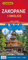 Mapa Zakopane i okolice - wersja laminowana - zdjęcie