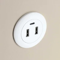 Szafka nocna szuflady oświetlenie LED USB ładowanie głośnik Bluetooth beżowa, zdjęcie 14