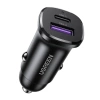 Ładowarka samochodowa UGREEN EC305 30W USB/USB-C (czarna) - zdjęcie