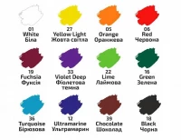 Farby do tkanin Style Rosa Talent 12x20ml Zestaw farb 12 kolorów, zdjęcie 4
