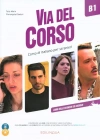 Via del Corso B1 Libro dello studente ed esercizi + 2 CD + DVD - zdjęcie