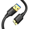 Kabel UGREEN US130 USB-A-micro USB 3.0 0.5m (czarny) - zdjęcie