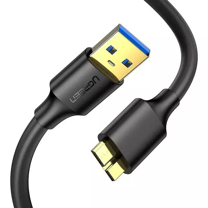 Kabel UGREEN US130 USB-A-micro USB 3.0 0.5m (czarny) Kabel UGREEN US130 USB-A-micro USB 3.0 0.5m (czarny)