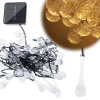 Lampki solarne ogrodowe łezki 6,5m 30LED ciepły biały - zdjęcie