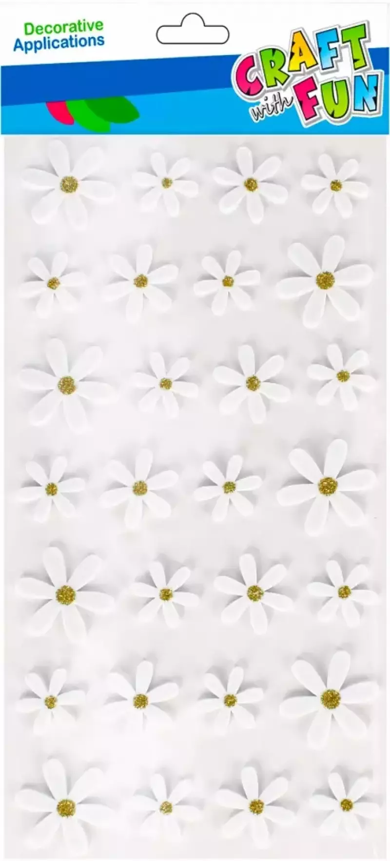 Ozdoba Dekoracyjna Samoprzylepna Eva Stokrotki Craft with Fun 501777