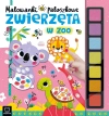 Zwierzęta w zoo. Malowanki paluszkowe - zdjęcie