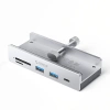 Hub Orico MH5PC montowany na zacisk USB-C / 2x USB-A 3.2 + 1x USB-C 3.2 + 1x SD&TF - srebrny - zdjęcie